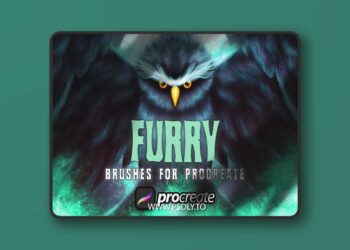 Dans Furry Brush For Procreate PLL5DMM