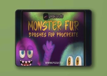 Dans Monster furry Brush Procreate M5VJTVT