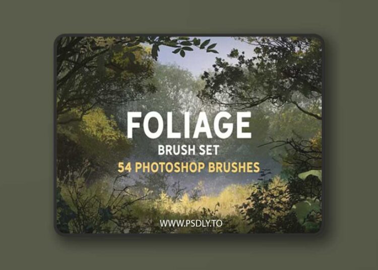 Foliage Brush Set - 54 Photoshop Brushes 1 Foliage Brush Set - 54 Photoshop Brushes