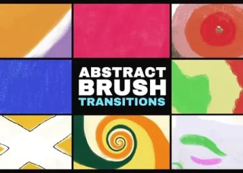 Videohive Abstract Brush Transitions for After Effects 54945504