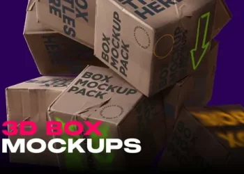 Videohive Dynamic 3D Box Mockups 54584788