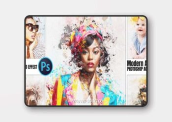 Watercolor Modern Art Effect Action