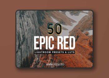 50 Epic Red Lightroom Presets and LUTs 4J9M7Q8