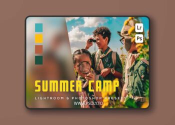 6 Summer Camp Lightroom and Photoshop Presets UR3QSB7