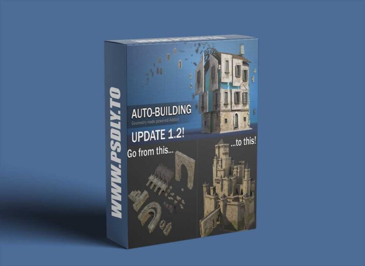 Auto Building v1.2.7 + Assets Blender 1 Auto Building 1.2.3 for Blender