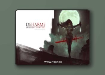 BRUSH SET / Skull set + Update 2022 for Photoshop