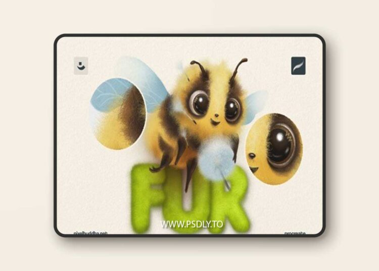 Fur Brushes for Procreate 2WTHDGW 1 Fur Brushes for Procreate 2WTHDGW