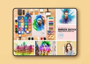 Marker Sketch Photoshop Action