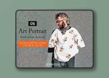 Oil Art Portrait Action for Photoshop