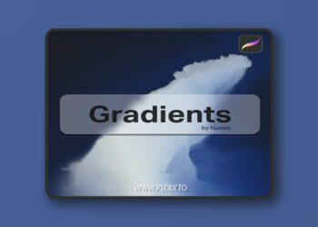 Royal Blue Gradients - Handcrafted Overlays