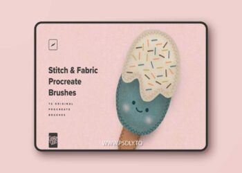 Stitch & Fabric Procreate Brushes QRNVT6A