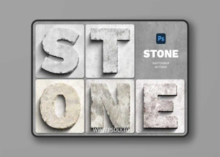 Stone Effect Photoshop Action 1 Stone Effect Photoshop Action