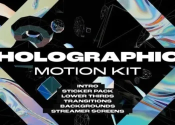 Videohive Holographic Motion Kit 55397186