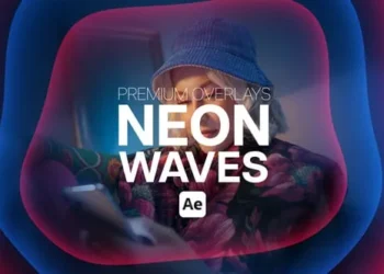 Videohive Premium Overlays Neon Waves 55362355