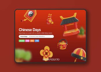 Chinese Day 3D Icon Pack 3ZJ3RX7