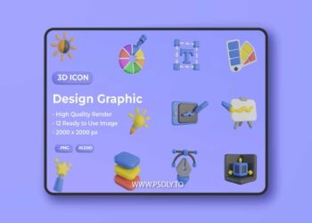 Design Graphic 3D Icon 82TBP9H