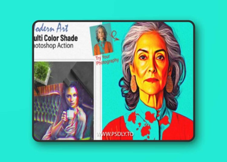 Modern Art Multi Color Shade Action 1 Modern Art Multi Color Shade Action