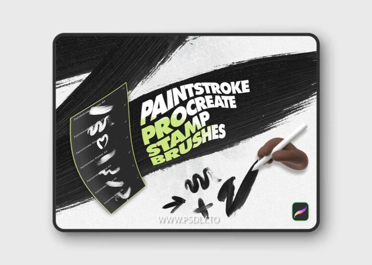 Paintstroke Procreate Stamp Brushes 8JB7SM6 1 Paintstroke Procreate Stamp Brushes 8JB7SM6