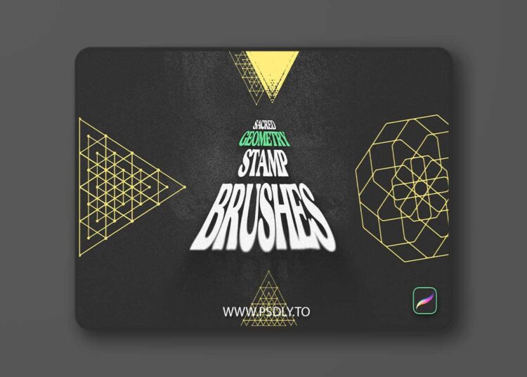 Sacred Geometry Procreate Stamp Brushes QH5PELJ 1 Sacred Geometry Procreate Stamp Brushes QH5PELJ