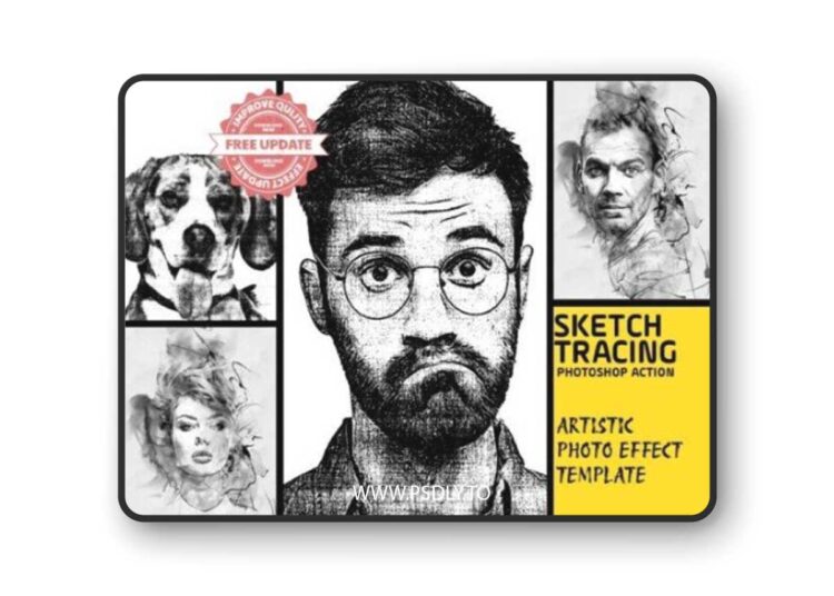 Sketch Tracing Photoshop Action 1 Sketch Tracing Photoshop Action