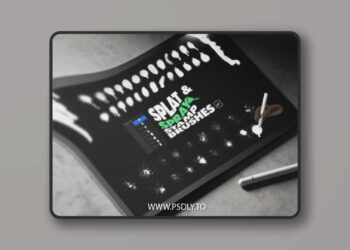 Splat and Spray Procreate Stamp Brushes