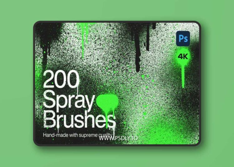Spray Paint Brushes Pack for Photoshop 1 Spray Paint Brushes Pack for Photoshop