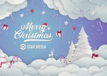 Videohive Christmas Logo Magic Snow 34563366