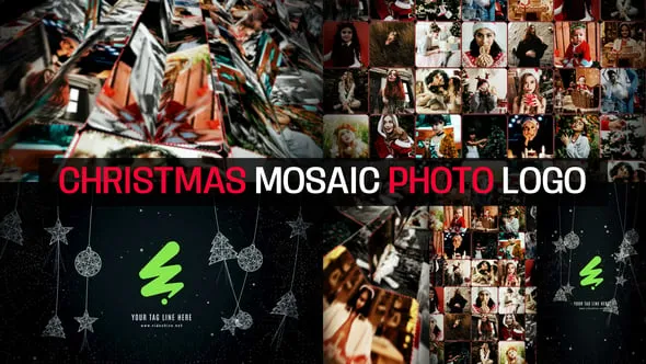 Videohive Christmas Mosaic Photo Logo 55599851 1 Videohive Christmas Mosaic Photo Logo 55599851