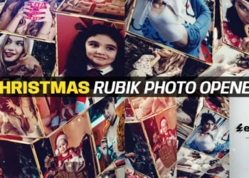 Videohive Christmas Rubik Photo Opener 55709674