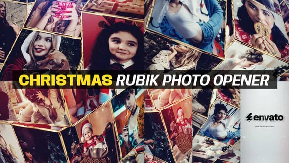 Videohive Christmas Rubik Photo Opener 55709674 1 Videohive Christmas Rubik Photo Opener 55709674