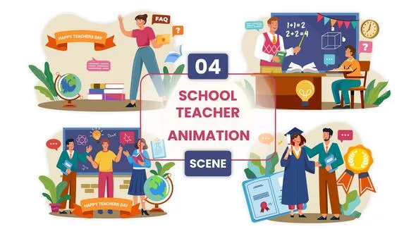 Videohive Teachers Day Animation Scene 55806988 1 Videohive Teachers Day Animation Scene 55806988