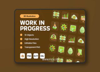 Work In Progress 3D Illustration F3MT3UA