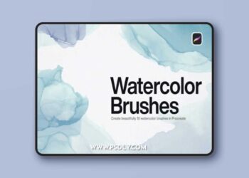 10 Watercolor Brushes Procreate