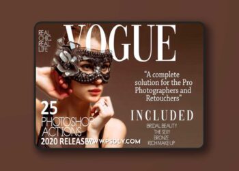 25 Vogue Photoshop Actions, ACR Presets