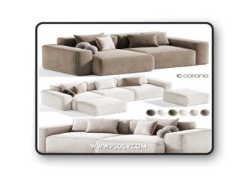 3dsky Pro - ARFLEX Sofa Sectional By vankov 3D Model