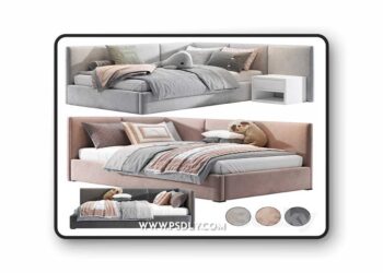3dsky Pro - BR Corner Bed 3D Model