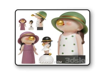 3dsky Pro - Bubble Blowing Figurine Statue Ⅰ