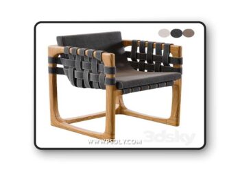 3dsky Pro - Bungalow Dining Chair 3D Model