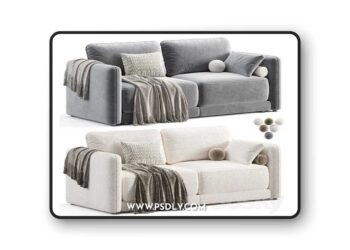 3dsky Pro - Dantone Home Marley straight folding Sofa