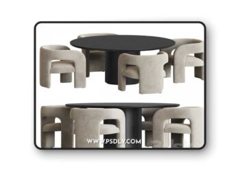 3dsky Pro - Dining Set 90 3D Model