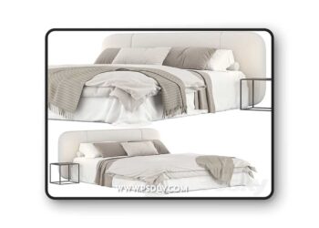 3dsky Pro - Flou olivier bed 3D Model