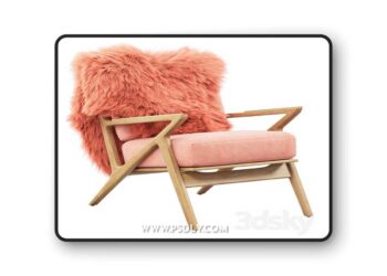 3dsky Pro - Joybird Soto Concave Arm Chair 2