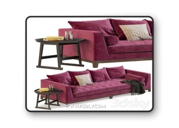 3dsky Pro - Lutetia Sofa 3D Model