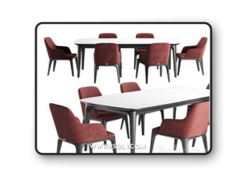 3dsky Pro - Play table and chair 3D Model