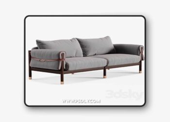 3dsky Pro - ROVER 3 SEATER SOFA 3D Model