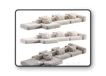 3dsky Pro - Stone Sofa Modular Sofa By Tamamm