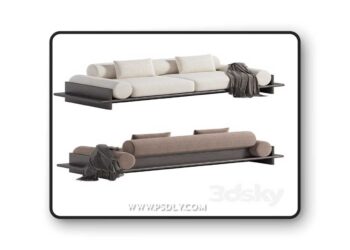3dsky Pro - Wade Sofa 3D Model