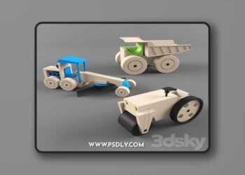 3dsky Pro - wooden toys-road builder