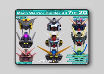 Artstation - Mech Warrior Hard Surface Kitbash 7 of 20