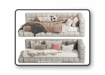 Bed Baldwin Lounge Corner Upholstered Bed 220